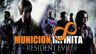 Resident Evil 6 Munición Infinita Para Todas las Armas [upl. by Murrell]