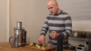 Juicer Review Making Green Juice in the Sage Nutri Juicer Pro Breville Juice Fountain Pro [upl. by Souvaine790]