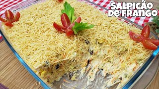 RECEITA FÁCIL DE SALPICÃO DE FRANGO [upl. by Nitnert]