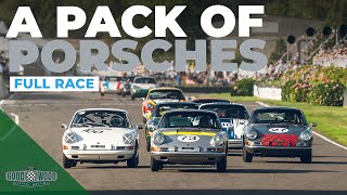 30 Porsches get lairy  2023 Fordwater Trophy full race  Goodwood Revival [upl. by Leong]