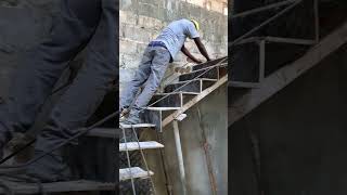 Ferraillage escalier en béton crémaillère senegal construction chantier gueyebtpservices [upl. by Doyle182]