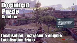 Assassins Creed Odyssey  Document  Frime  Localisation amp Solution [upl. by Clarabelle]