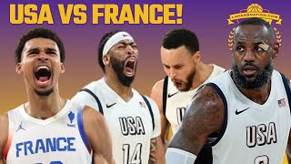 LIVE Team USA vs France Gold Medal Game Paris Olympics LeBron James Anthony Davis In Action [upl. by Antin]