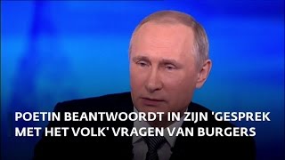 Poetin houdt jaarlijks gesprek met het volk [upl. by Blondell]