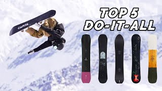 Top 5 DoItAll Snowboards 2023  Board Archive [upl. by Ranzini46]