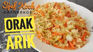 Orak Arik Recept  Orak Arik van Spitskool Wortel en Ei  Indische Keuken  Indonesisch Koken [upl. by Eatnhoj389]