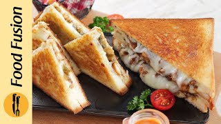 Jalapeno Grilled Chicken Cheese Sandwich Recipe By Food Fusion [upl. by Laural860]