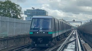 Riding Paris Metro Line 1 from La Défense to Château de Vincennes [upl. by Kline246]