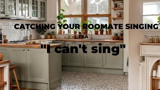 ASMR F4F Catching Your Roommate Singing Reverse Comfort AUDIO RP [upl. by Mcguire798]