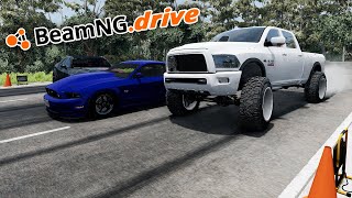 2500HP DIESEL DRAG TRUCK WAS INSANE  BeamNGdrive MP [upl. by Enirod]