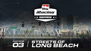 IndyCar iRacing Series  LONG BEACH  2024 Round 3  IndyCar eSports Broadcast [upl. by Bridgid489]