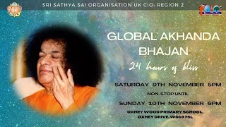 Global Akhanda Bhajans LIVE  SSSOUK CIO Region 2  Part 2 [upl. by Biron548]