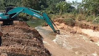 kobelco sk2008 super x ย้ายทางน้ำ ep84 [upl. by Doone]