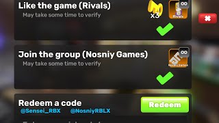 THIS IS HOW TO VERIFY AND REDEEM CODES Roblox Rivals [upl. by Centonze242]