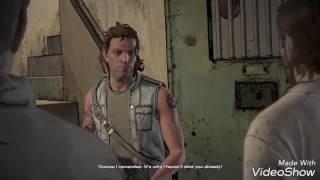 Walking Dead New Frontier Rufus if you didnt kill him and Javier vs David Brothers Fight [upl. by Kamillah976]