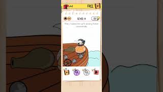 Brain Test 2 Level 9 Bubba Needs Friends Tricky Stories Puzzles Short gamers gamingplay level9 [upl. by Egrog91]