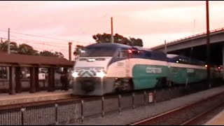 Trains at Old Town on Veterans Day featuring OLI F59PHI 455 111108 [upl. by Zwick]