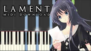 Emotional Piano Music  Lament  Synthesia Tutorial [upl. by Sudnor228]