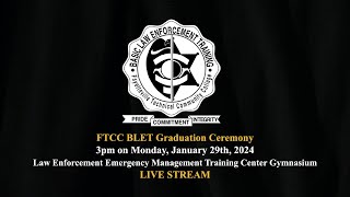 FTCC Basic Law Enforcement Training Spring Graduation Ceremony LIVE STREAM [upl. by Prem]