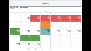 How to Create Tableau Calendar View [upl. by Pate354]