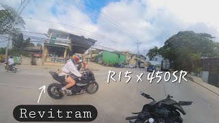 Quick Antipolo Ride with revitram  Antipolo Gaming  Hinulugang taktak  R15  450SR [upl. by Suaeddaht]