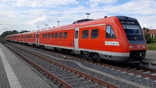 BR 612 im Bahnhof Mühlhausen Thüringen [upl. by Brewster]