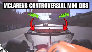 Is McLarens Mini DRS Trick Illegal Or Brilliant [upl. by Bevon]