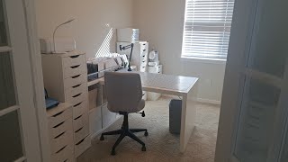 Part 2 10 x10 small craft room Ikea craft room tour [upl. by Granville]