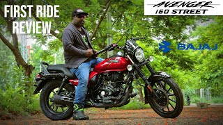 2024 Bajaj Avenger Street 160 First Ride Review  Most Comfortable City Cruiser [upl. by Sirovart]