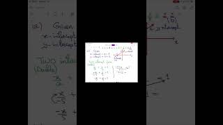 Two intercept form  Formation of equation by using two intercept form [upl. by Dahsar]