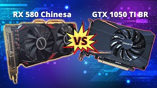 Desempenho RX 580 Jieshuo vs GTX 1050 TI Nacional [upl. by March312]