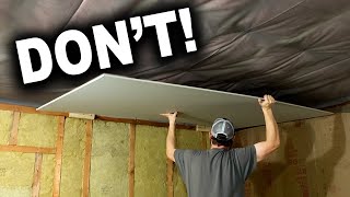 How to Hang Drywall By Yourself [upl. by Steere98]