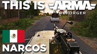 Narcos VS Mexican Army  Arma Reforger [upl. by Aramoiz724]