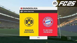 EA Sports FC 25 ᴴᴰ BORUSSIA DORTMUND vs FC BAYERN MÜNCHEN  EA FC 25 [upl. by Allicirp]