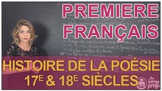 Histoire de la poésie  17e amp 18e siècles  Français Première  Les Bons Profs [upl. by Yaakov]