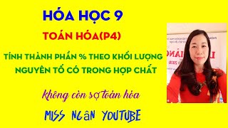 Toán hóa  Tính thành phần  khối lượng của mỗi nguyên tố có trong hợp chất Miss Ngân youtube [upl. by Ephrem]