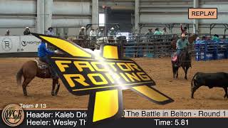 Team Roping  World Classic Events Finals  Round 1 [upl. by Ticknor384]