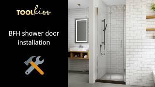 TOOLKISS BFHFP shower door installation [upl. by Ada]