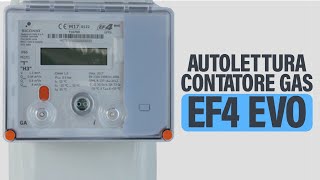 Autolettura contatore GAS EF4 EVO [upl. by Eyk]