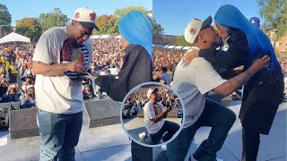 Derrick Milano Kisses And Proposes To Angela White During Howard Universitys homecoming [upl. by Charlotte]