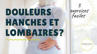 3 Exercices faciles pour libérer les douleurs hanches et lombaires [upl. by Attelrahs]