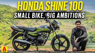 Honda Shine 100 review  Its Hondas Hero Splendor rival  First Ride  Autocar India [upl. by Eserahs496]