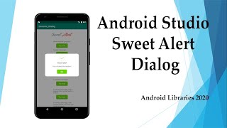 Android Studio Sweet Alert Dialog [upl. by Lyrpa26]