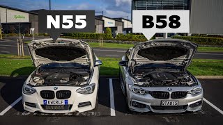 BMW 440i vs M135i  B58 vs N55 Whats the Difference [upl. by Aelram]