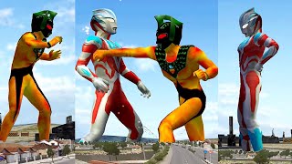 ULTRAMAN GINGA melawan ULTRAMAN JAHAT HITAM ULTRAMAN GAME ULTRAMAN CARTOON [upl. by Nnylireg]