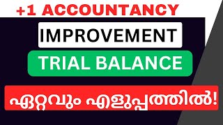 Trial Balance പഠിക്കാം 5 Mark ഉറപ്പിക്കാംPlus OneAccountancyImprovementTrial Balance Preparation [upl. by Aicelaf]