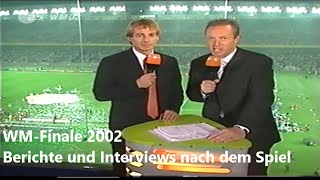 ZDF 30062002  Komplette Nachberichterstattung zum verlorenen WMFinale gegen Brasilien [upl. by Paola]