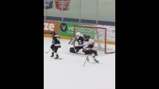 Murphy Irvine channels his inner Spiderman to stop this one spideysense hockey save sports [upl. by Arrekahs]