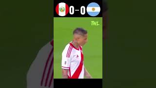 Argentina Vs Peru World cup Qualifiers  😵🤯 football youtube shorts [upl. by Beilul]