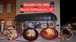 Rosellis On 10th  Must Try Italian Restaurant In N Wilkesboro NC [upl. by Coreen]